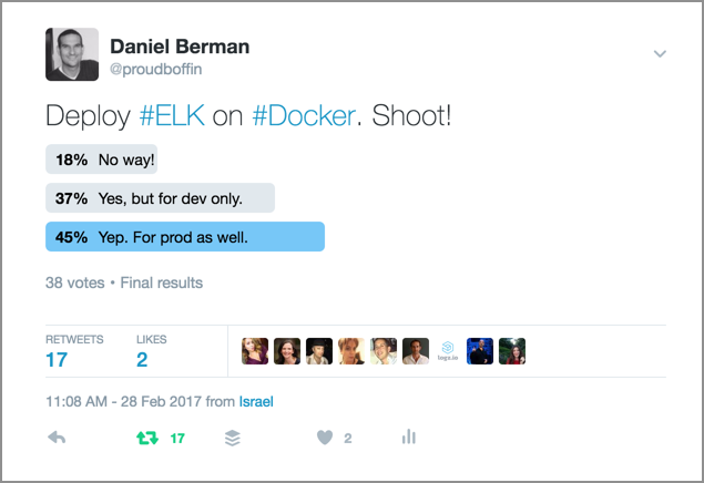 docker elk stack poll