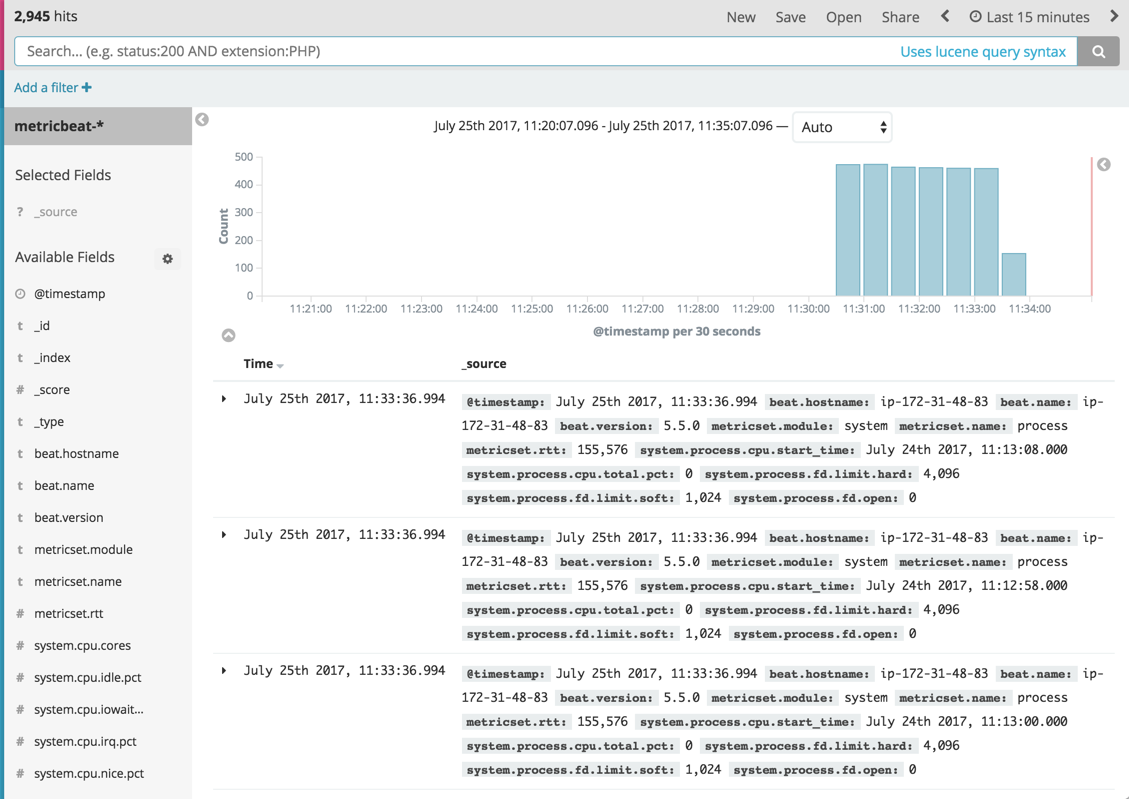Kibana Data