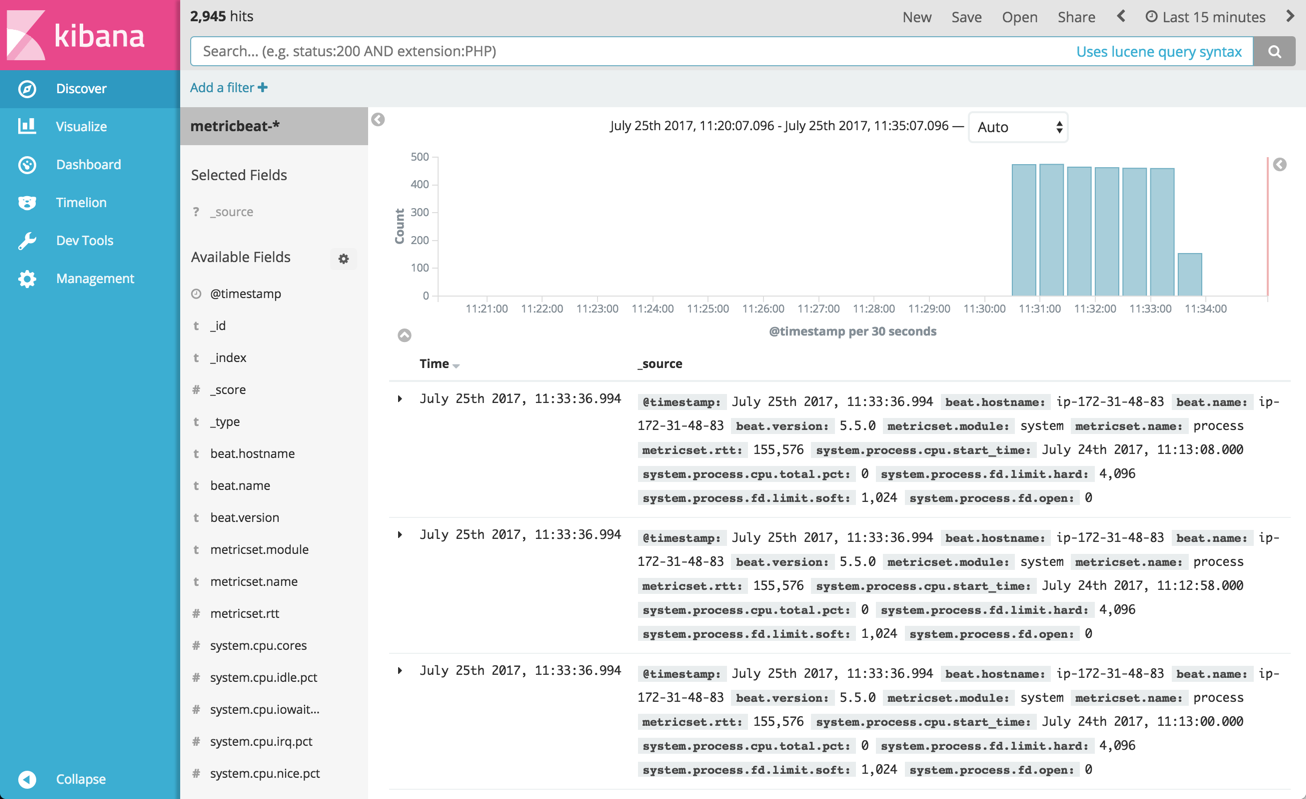 Kibana Data