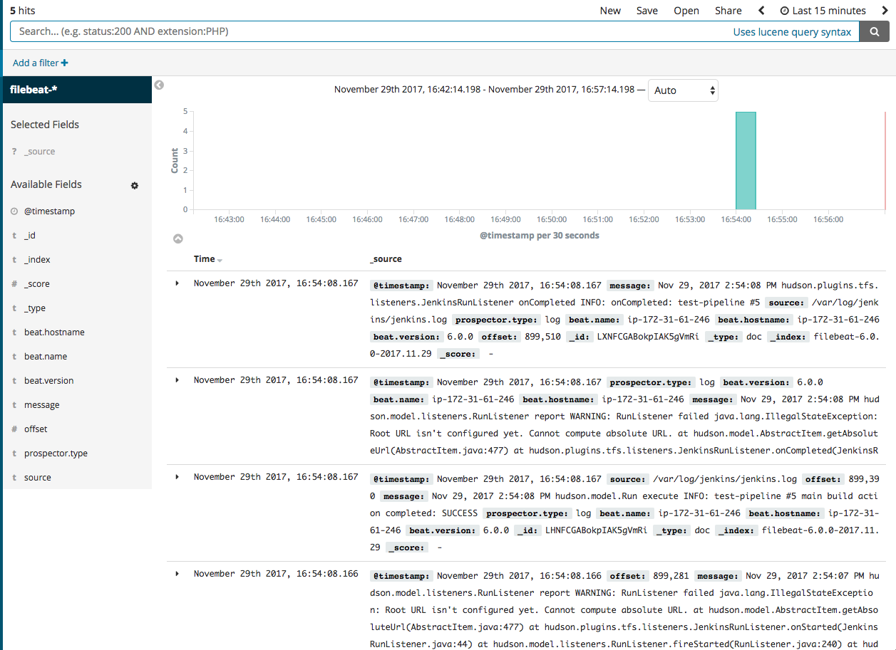 Define Index Pattern